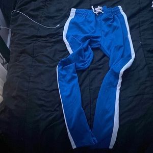 Blue and White Sweatpants